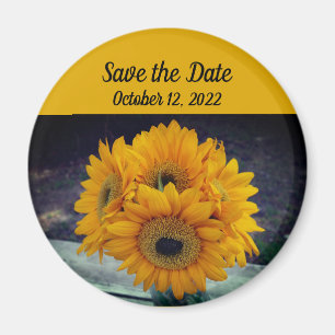 Aimant Tournesol Enregistrer la date Tournesol Favor Évén