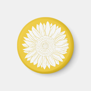 Aimant tournesol jaune