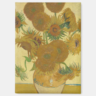 Aimant Tournesols, Nature morte peinture à l'huile, Van G