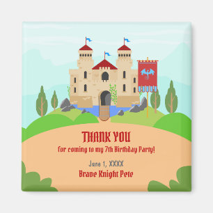 Aimant Tournoi médiéval des Chevaliers Garçon fête d'anni