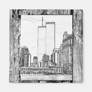 Aimant Tours jumelles