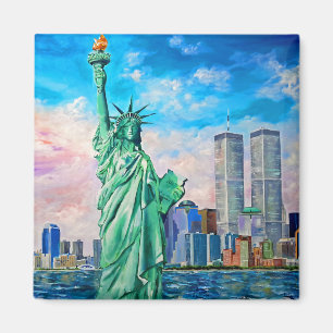 Aimant Tours jumelles de World Trade Center, art de NYC