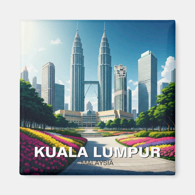 Aimant Tours jumelles Kuala Lumpur Petronas (Devant)