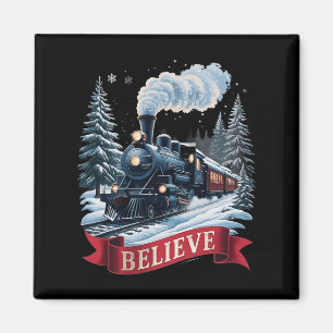 Aimant Tous à bord Express polaire Noël Pôle Nord Noël