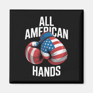 Aimant Tous les gants de boxe mains américaines Patriotiq
