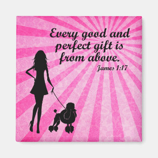 Aimant Tout bon et parfait cadeau James 1:17 Christian