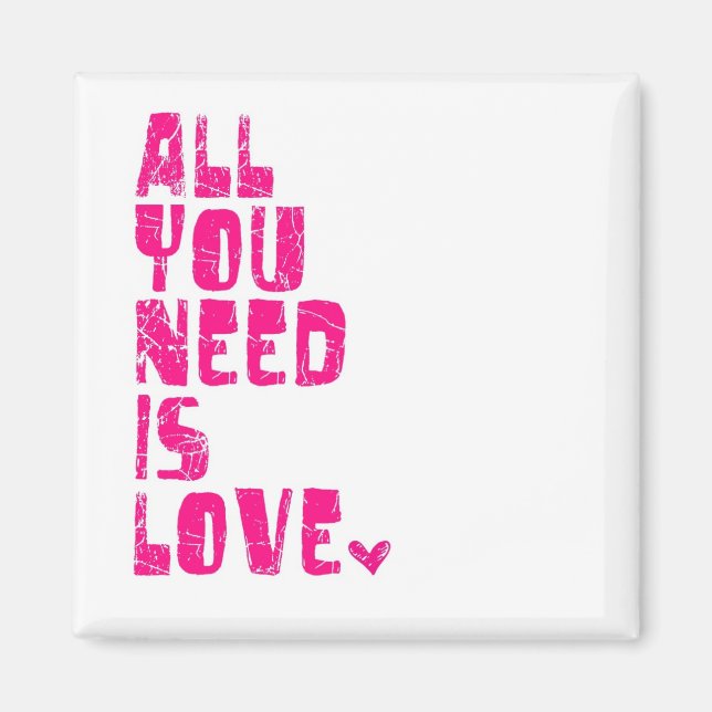 Aimant Tout Ce Dont Vous Avez Besoin Est L'Amour (Devant)