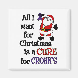 Aimant Tout ce que je veux pour Noël... Crohn's