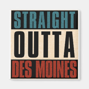 Aimant Tout droit de Des Moines Iowa IA