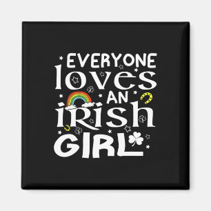 Aimant Tout le monde aime une fille irlandaise Saint-Patr