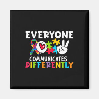 Aimant Tout le monde communique différemment Orthophonie 