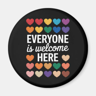 Aimant Tout le monde est le bienvenu ici LGBTQ