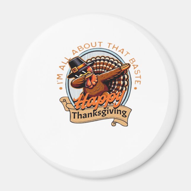 Aimant Tout Sur Ce Baste Bon thanksgiving Classique (Devant)