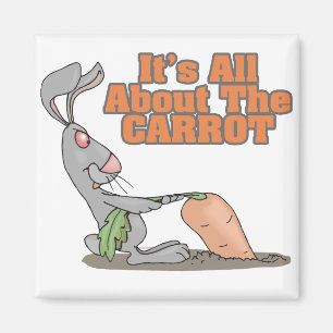 Aimant tout sur la carotte drôle lapin lapin lapin dessin