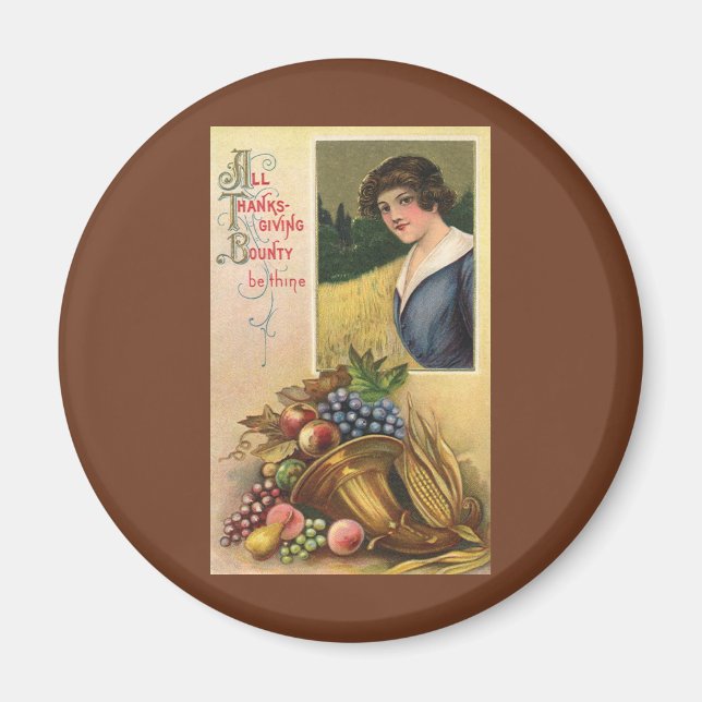 Aimant Toute la générosité de Thanksgiving Soit mince (Devant)