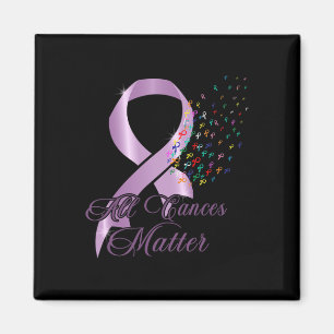 Aimant Toute la sensibilisation au cancer Tous le Ruban W