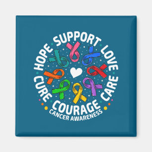 Aimant Toutes les illustrations de rubans de soutien pour
