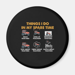 Aimant Tracteurs Drôle Aiment Les Choses Que Je Fais Dans
