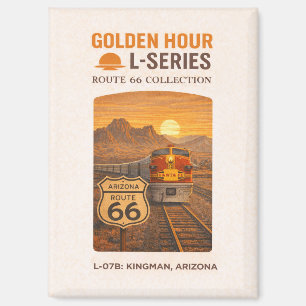 Aimant Train rétro Santa Fe Route 66 Kingman Art
