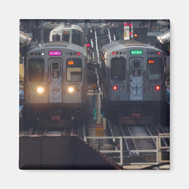 Aimant Trains du milieu de la journée (Devant)