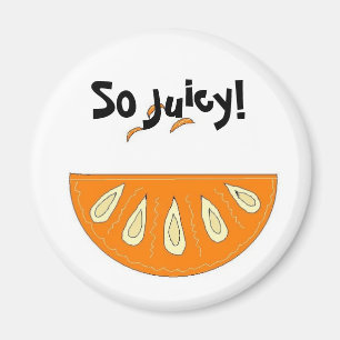 Aimant Tranche d'orange juteuse