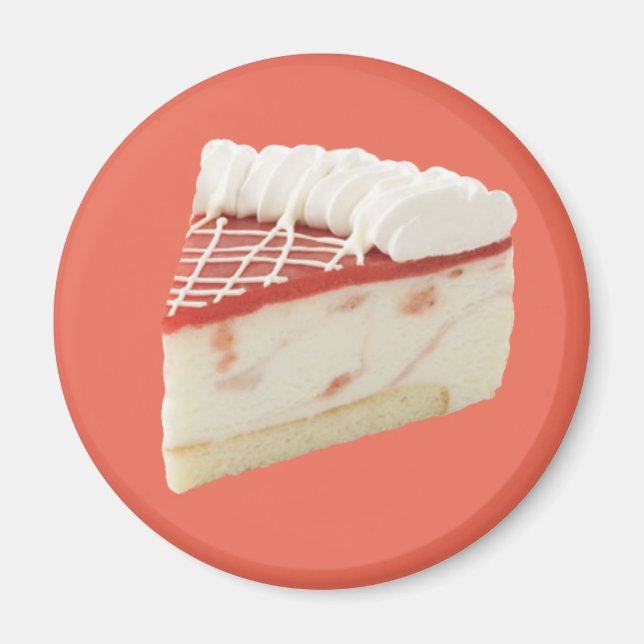 Aimant Tranches de fromage aux fraises (Devant)