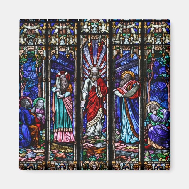 Aimant Transfiguration de Jésus-Christ Art en verre (Devant)