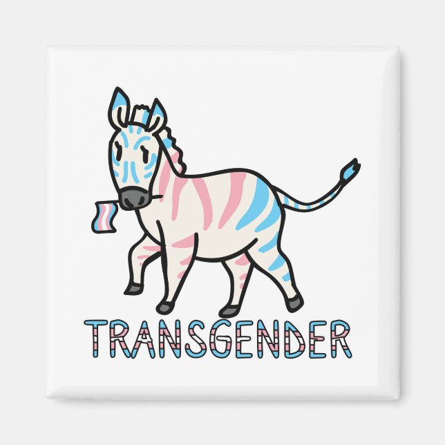 Aimant Transgenre Zebra (Devant)