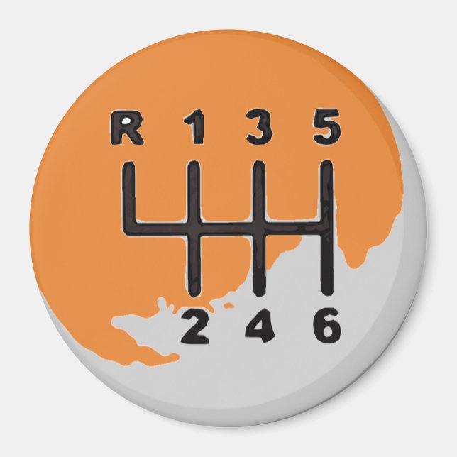 Aimant Transmission MANUELLE - COULEURS (Devant)