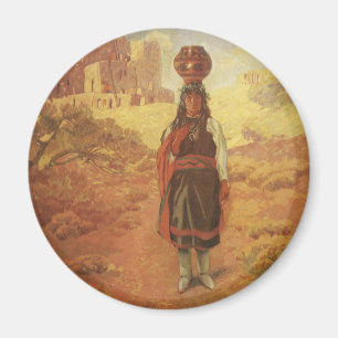 Aimant Transporteur d'eau indien vintage par EW Rollins