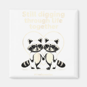 Aimant Trashpandas Couples Correspondants Saint-Valentin