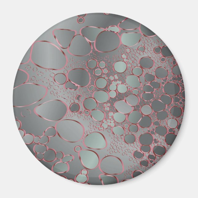 Aimant Travail numérique Abstrait 3 (Devant)