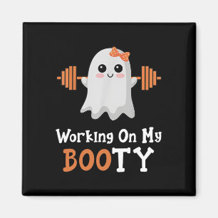Aimant Travailler Mon Gros Boo-Ty Funny Halloween Gym Gho