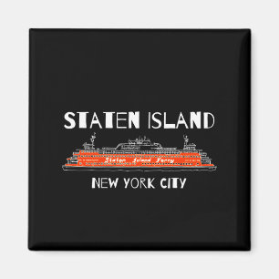Aimant Traversier de Staten Island New York Œuvre d'art