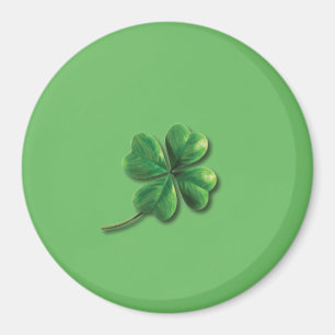 Aimant Trèfle irlandais vert moderne