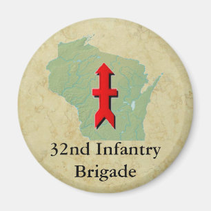 Aimant trente-deuxième Militaires du Wisconsin