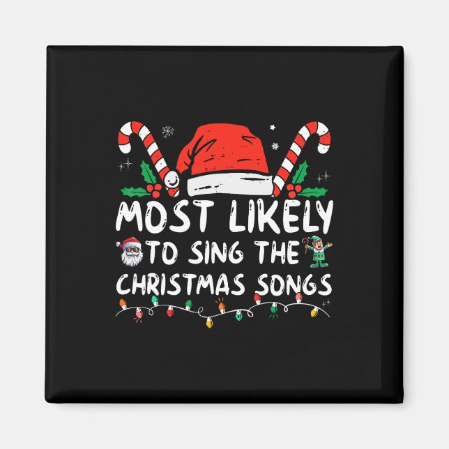 Aimant Très Probable De Chanter Les Chansons De Noël Noël (Devant)