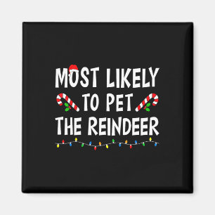 Aimant Très Probable De Pet La Famille Reindeer Xmas Drôl