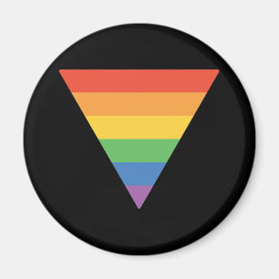 Aimant Triangle arc-en-ciel gay pride