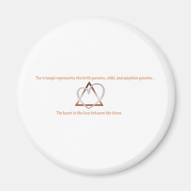 Aimant Triangle d'adoption (Devant)