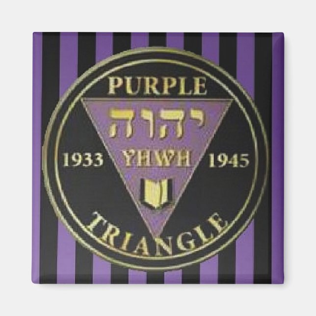 Aimant Triangle Violet (Devant)