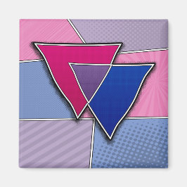 Aimant Triangles de Prière bisexuelle demi-ton avec drape