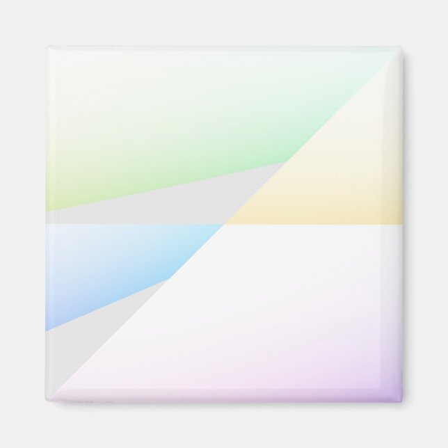 Aimant Triangles Pastel (Devant)
