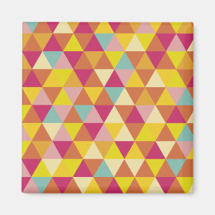 Aimant Triangles polychromes en forme géométrique