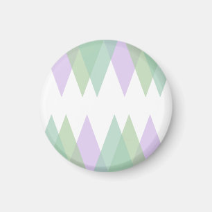 Aimant Triangles vert et lilas