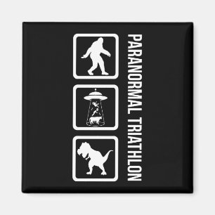 Aimant Triathlon paranormal - Cryptozoologie amusante