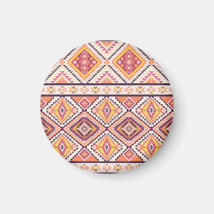 Aimant Tribal Aztec rayé Arrière - plan sans couture