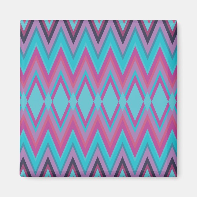 Aimant Tribal pourpre et Aqua (Devant)