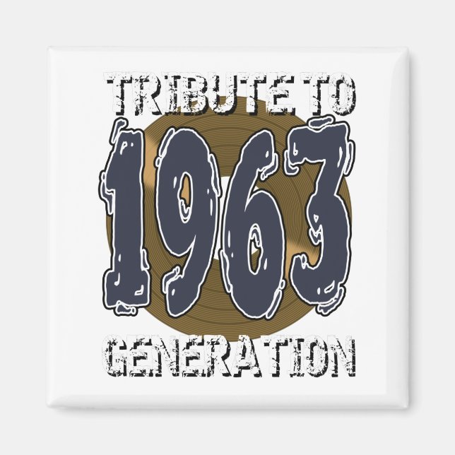 Aimant Tribute to 1963 Generation Jahrestag Magnet (Vorne)