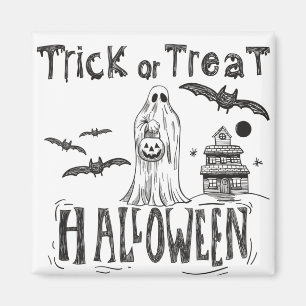 Aimant Trick ou traiter Halloween Citrouille Funny